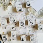 Mitobe Naoko Rubber Stamp - Reading Tree