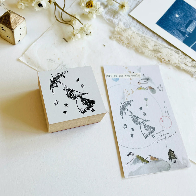Mitobe Naoko Rubber Stamp - Umbrella