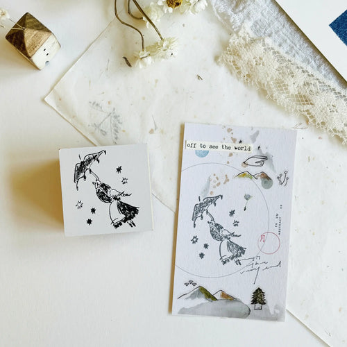 Mitobe Naoko Rubber Stamp - Umbrella