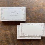Oeda Letterpress Noble Memo Card【Black・Bronze・Silver】