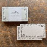 Oeda Letterpress Noble Memo Card【Black・Bronze・Silver】