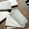 Oeda Letterpress Noble Memo Card【Black・Bronze・Silver】