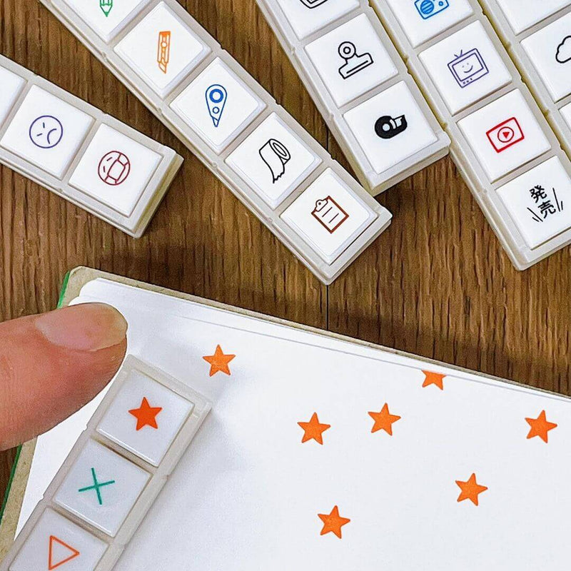 Pochitto6 Push-Button Stamp - Planner and Stationery