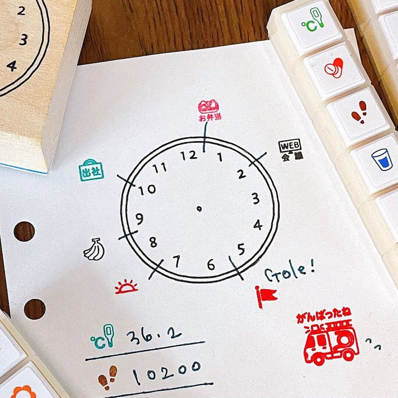 Pochitto6 Push-Button Stamp - Planner and Stationery