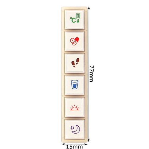 Pochitto6 Push-Button Stamp - Health Management