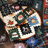Postage Stamp Sticker Flakes - Post Santa