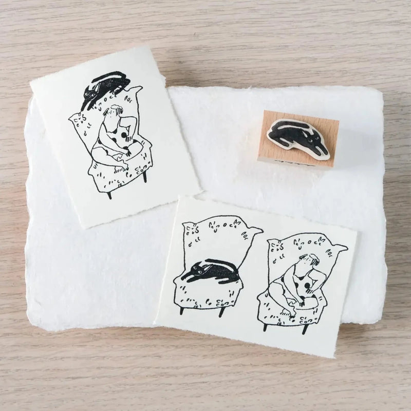 dodolulu Rubber Stamp Set: Couch Potato