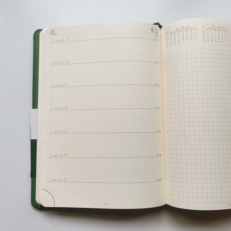 Rhodia Webplanner 2025 - Horizontal Grid