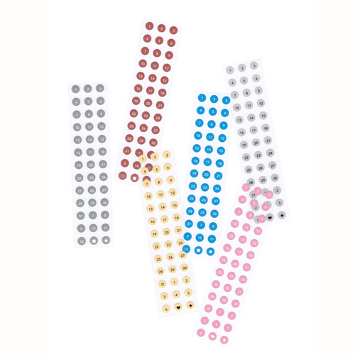 flagg Roll Masking Label - Round Number