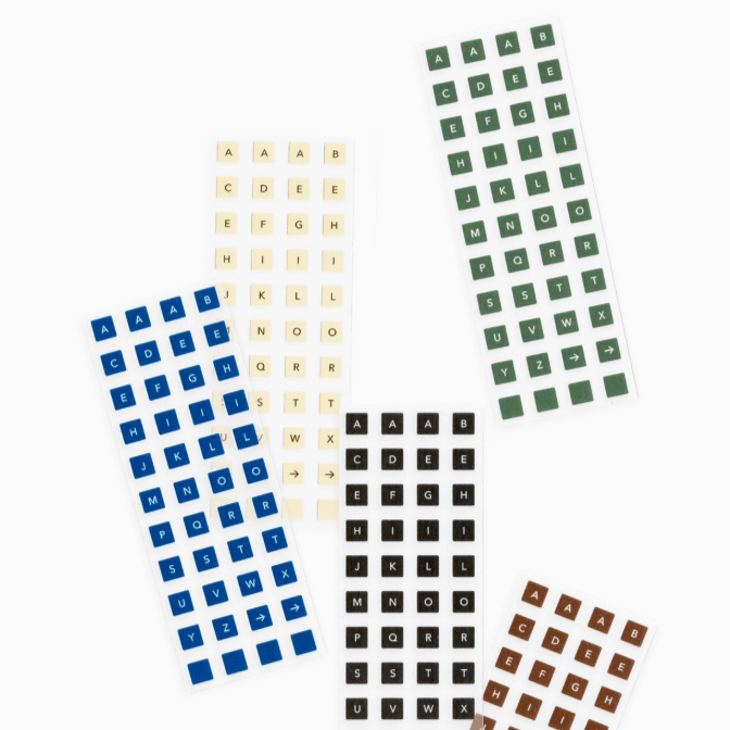 flagg Roll Masking Label - Square Alphabet