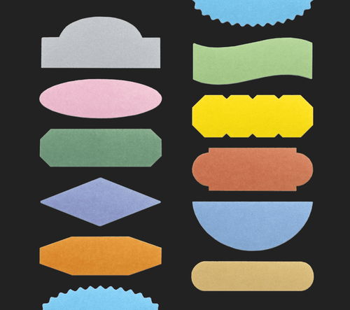 flagg Roll Paper Label - Title Box