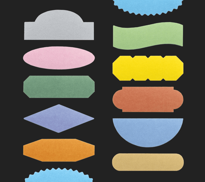 flagg Roll Paper Label - Title Box