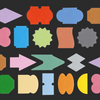 flagg Roll Paper Label - Deco Shape