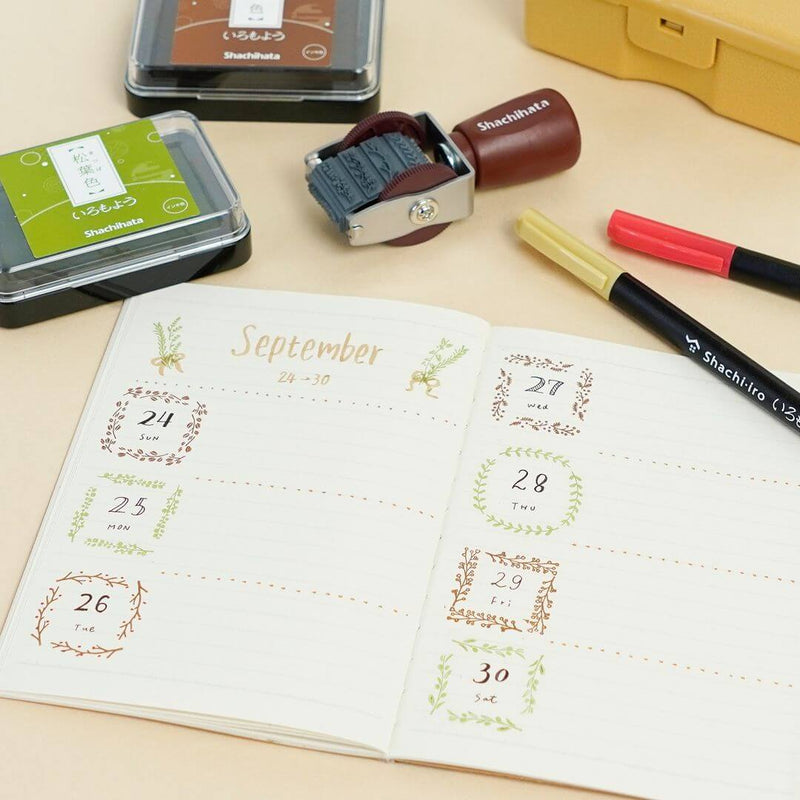 Shachihata Rotating Decoration Mini Stamp