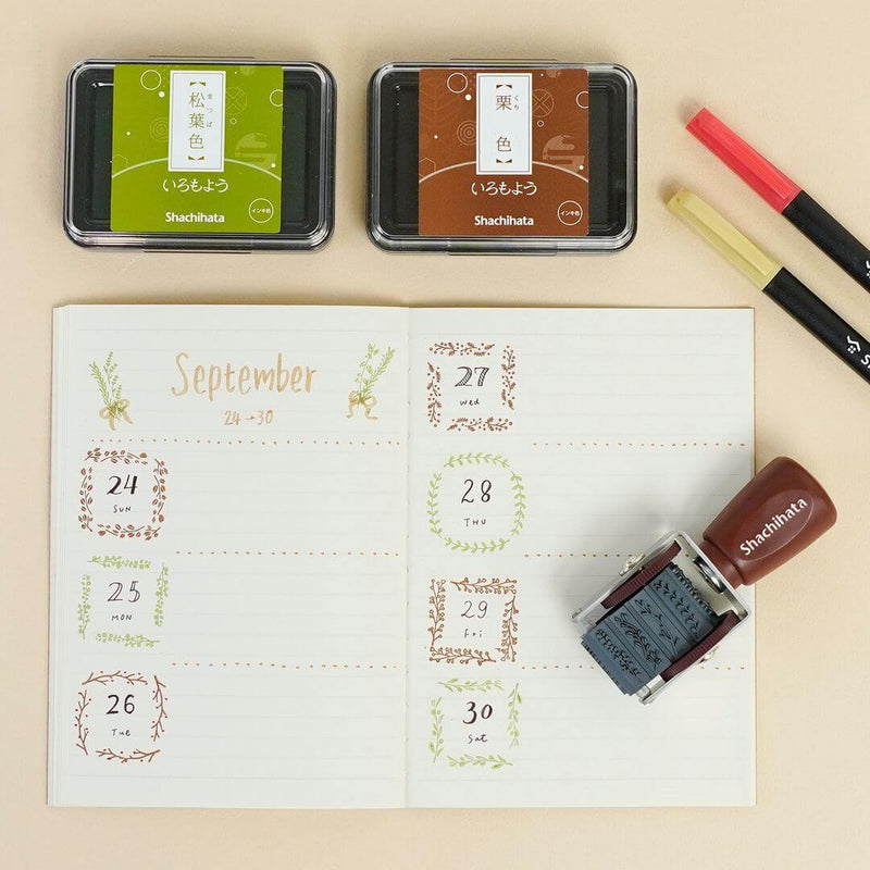 Shachihata Rotating Decoration Mini Stamp