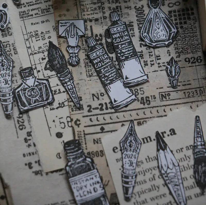LCN Rubber Stamp Set - On the Desk