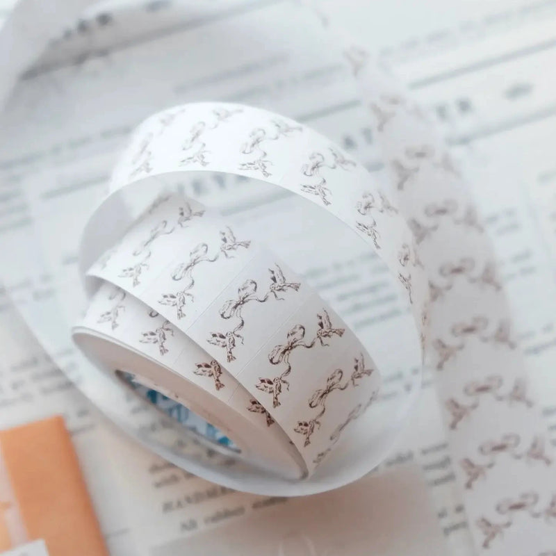 Jieyanow Atelier Mini Sticker Roll - Bird with ribbon
