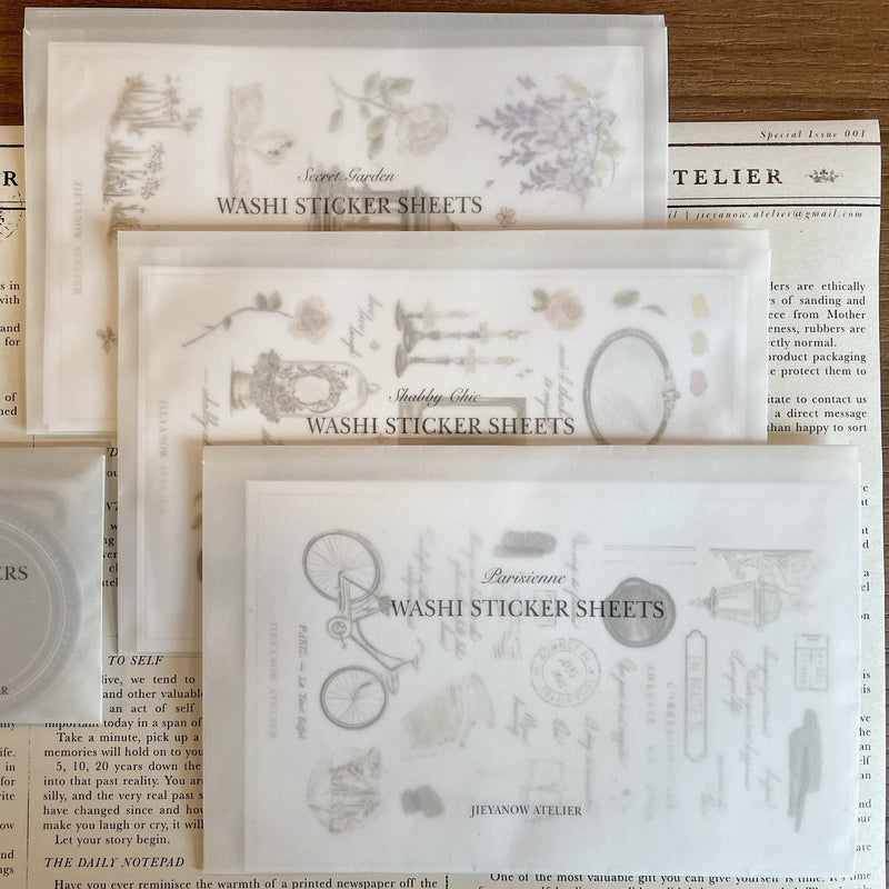 Shabby Chic Washi Sticker Sheets