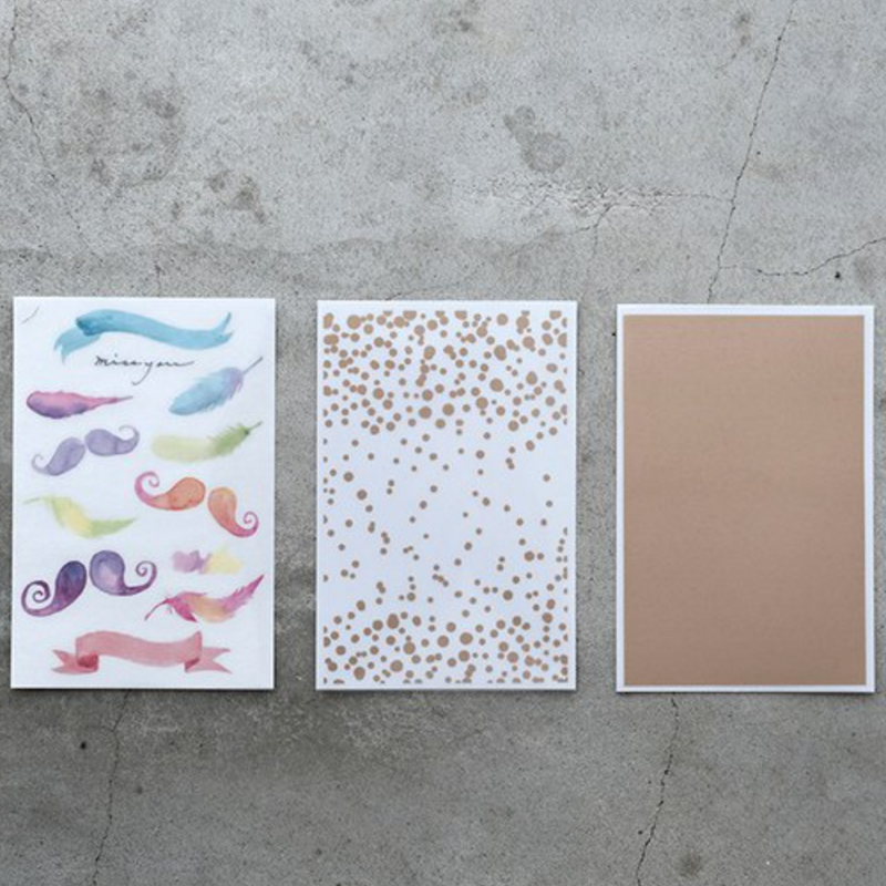 MU Print-On Stickers - Fairytale/ 3pcs Gift Set [Discontinued Item]