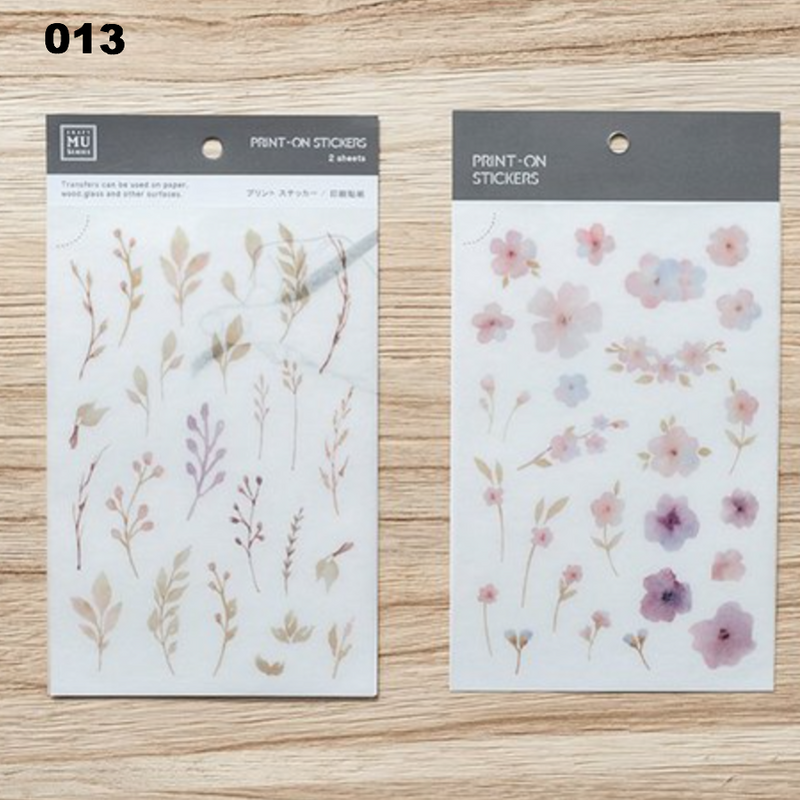 MU Print-On Sticker - Botanical Series