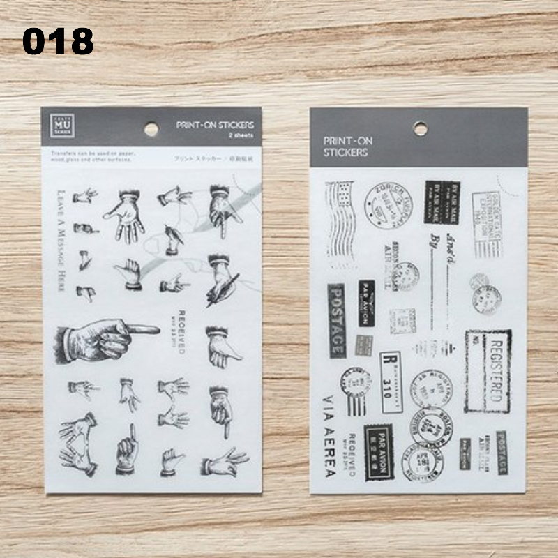 MU Print-On Sticker - Vintage Series
