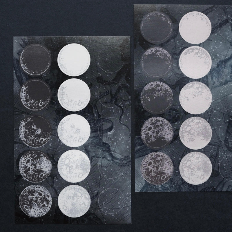 Phase to Loving You Moon Phases Sticker Sheets