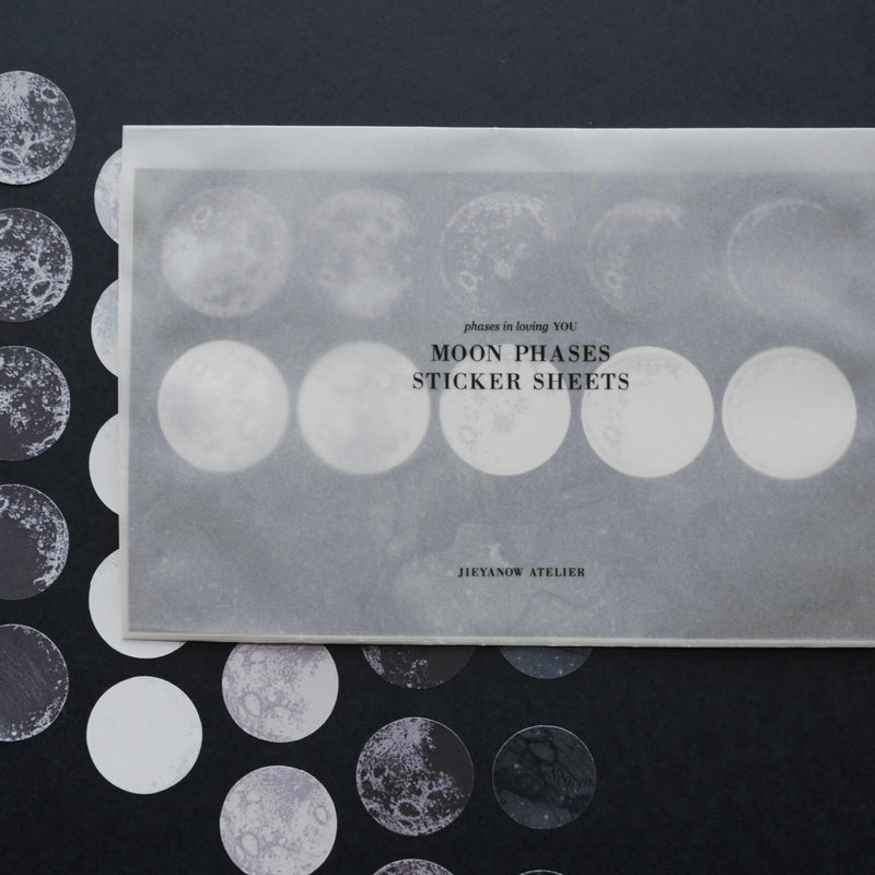Phase to Loving You Moon Phases Sticker Sheets