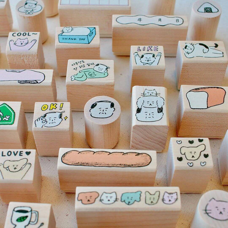 Ajassi Rubber Stamp - Square Series