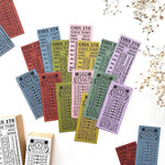 OHS Vintage Ticket Rubber Stamp