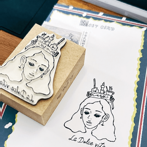 LDV Rubber Stamp: 10th Anniversary Girl