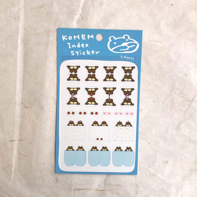 AIUEO Kohem Index Sticker