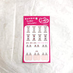 AIUEO Kohem Index Sticker
