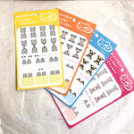 AIUEO Kohem Index Sticker