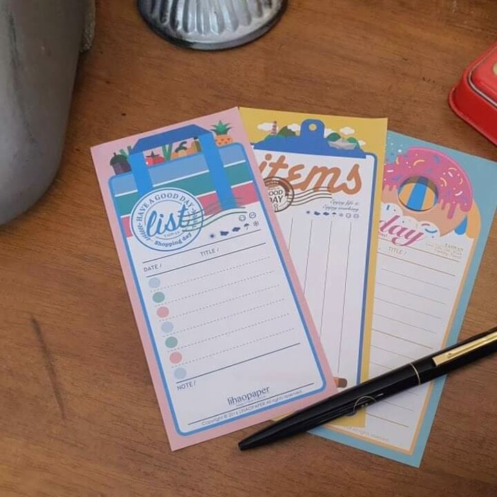 lihaopaper Journal Cards - 3 in 1 Colourful memo