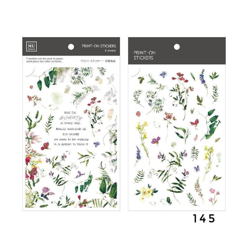 MU Print-On Sticker - Botanical Series XI