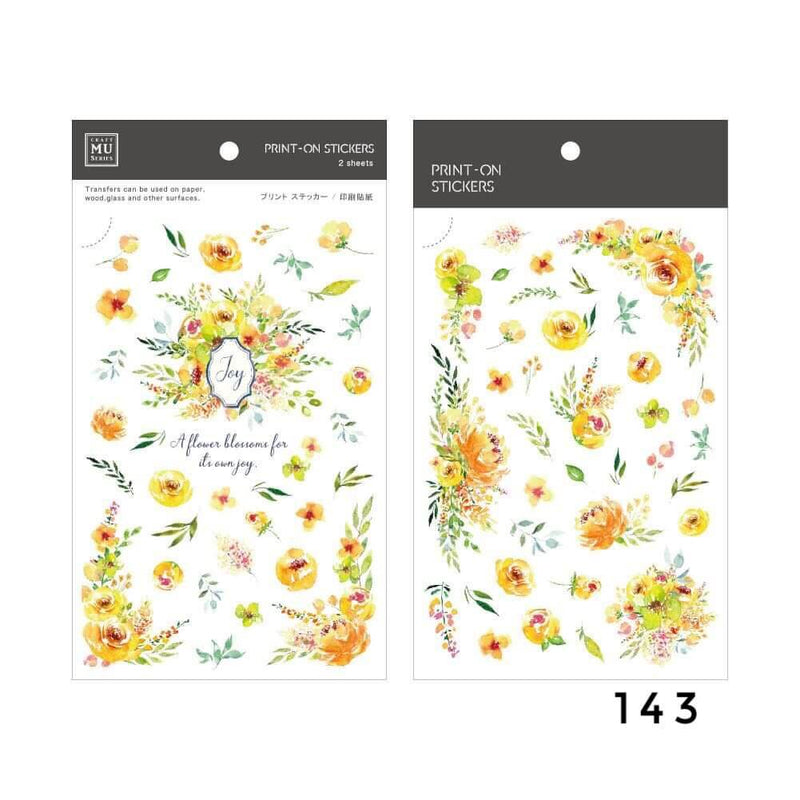 MU Print-On Sticker - Botanical Series XI
