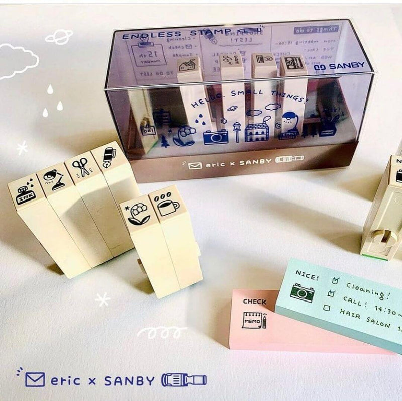 Sanby x eric Endless Rubber Stamp Set