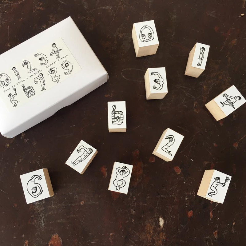 36 Sublo People Number Stamps Set