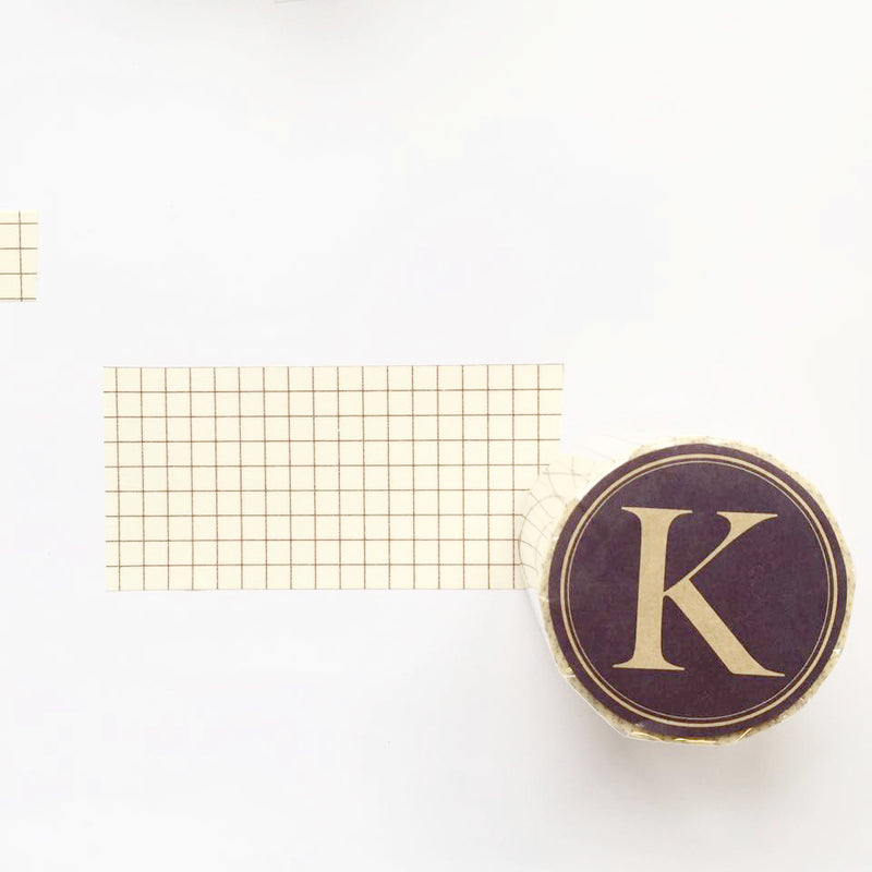 Classiky Grid Washi Tapes (45mm) - Nut Brown