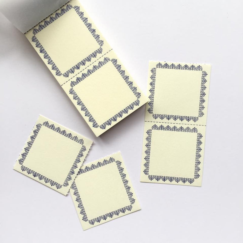Classiky Letterpress Label Book (38x38mm)