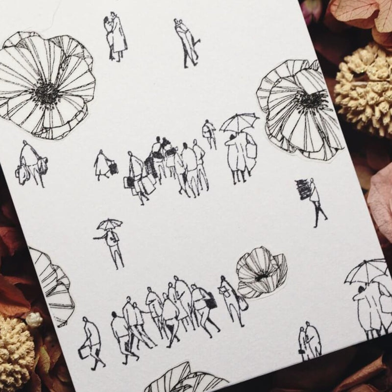 modaizhi One Day Rubber Stamp Set