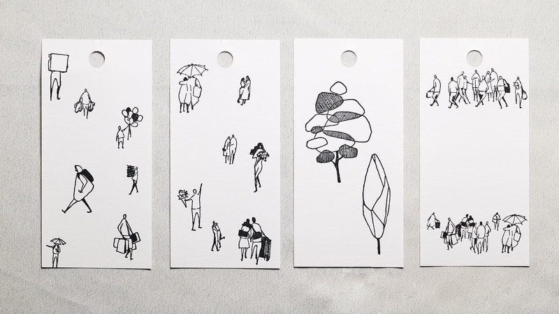 modaizhi One Day Rubber Stamp Set