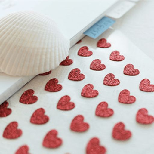 Suatelier Plain Sticker - Glitter Star/ Glitter Heart