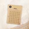 Suatelier Plain Sticker - Glitter Star/ Glitter Heart
