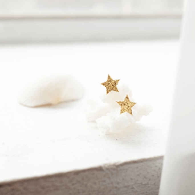 Suatelier Plain Sticker - Glitter Star/ Glitter Heart