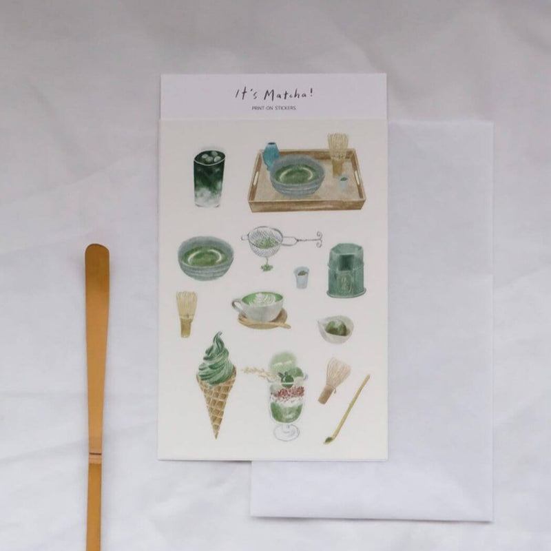 It's Matcha Print-on Sticker