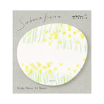 MD Translucent Sticky Notes - Yellow Flower