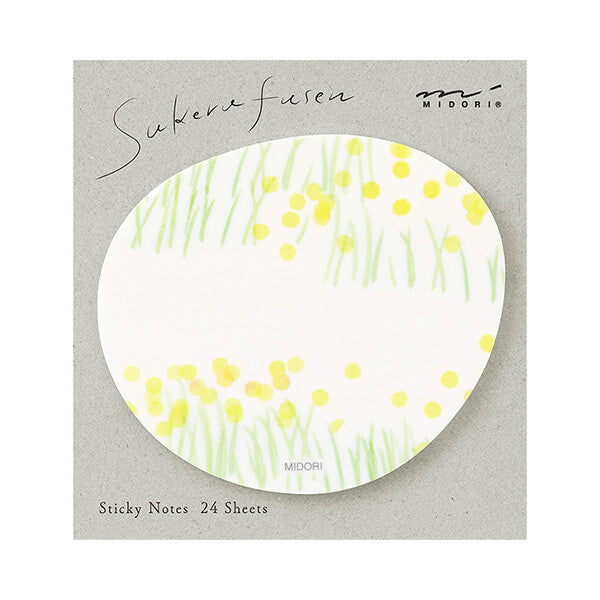 MD Translucent Sticky Notes - Yellow Flower