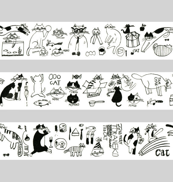 Classiky x Toranekobonbon Craft Paper Tape - Cat
