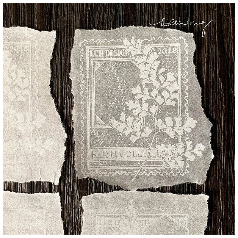 LCN Rubber Stamp Set - Fern Postage Stamp